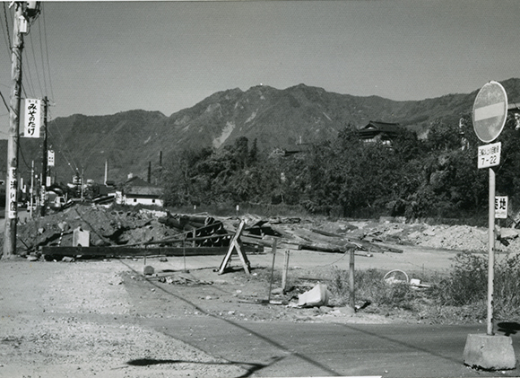 昭和40年代の更地化した繭倉跡地